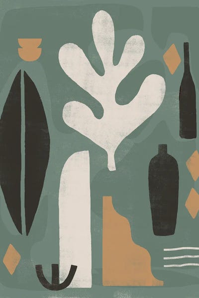 Abstract Oasis Shape II by Helo Moraes acrylic art print