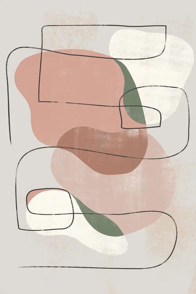 Abstract Quartz Geometric II by Helo Moraes framed canvas print