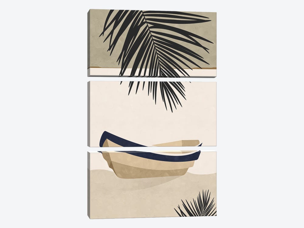 Abstract Queen Beach II by Helo Moraes 3-piece Art Print