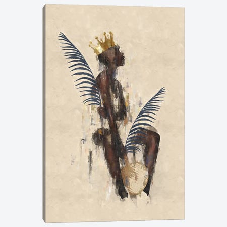 Abstract Queen Girl I Canvas Print #HMS414} by Helo Moraes Canvas Art