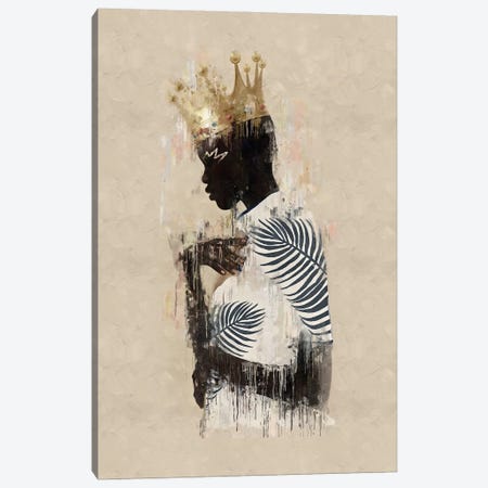 Abstract Queen Girl II Canvas Print #HMS415} by Helo Moraes Canvas Art