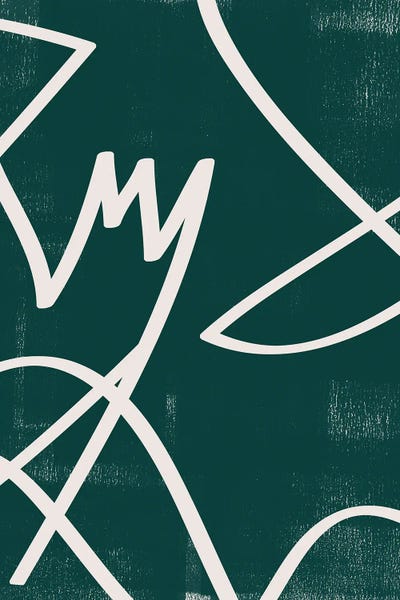 Abstract Sand Line I by Helo Moraes framed canvas print