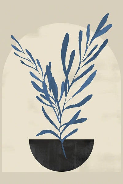 Japandi: Abstract Sky Leaf VI by Helo Moraes