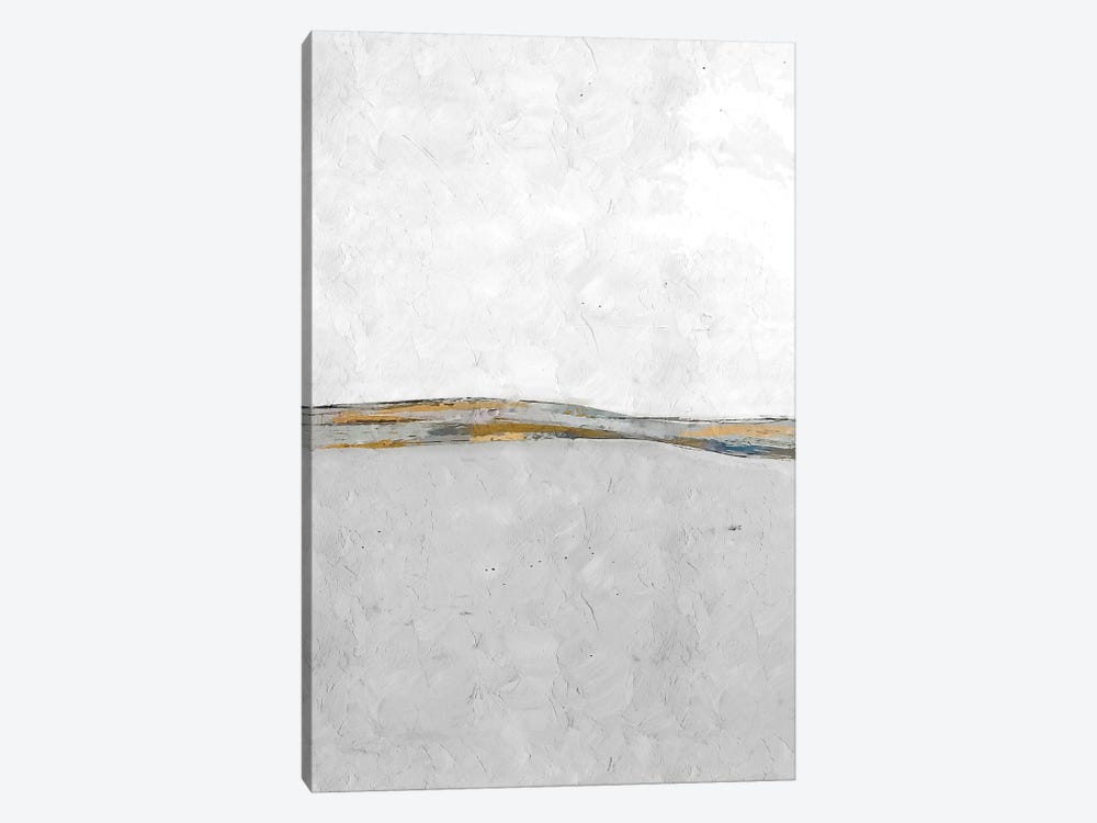 Abstract White Diptych I by Helo Moraes 1-piece Art Print