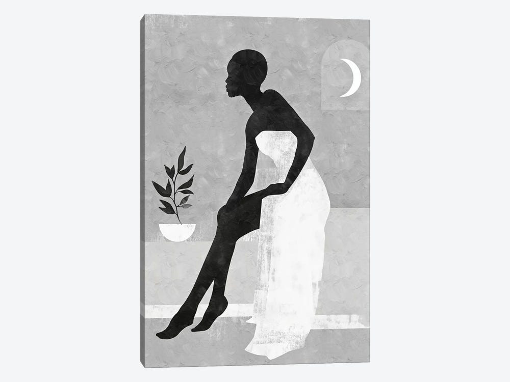 Woman White And Black by Helo Moraes 1-piece Art Print