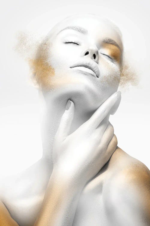 Woman White And Gold II