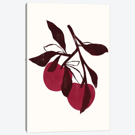 Abstract Magenta Cherry I Canvas Print #HMS546} by Helo Moraes Canvas Wall Art