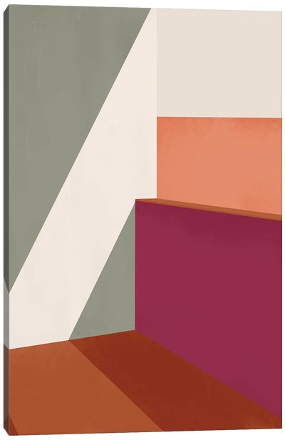 Abstract Colors Geometric III Canvas Art Print - Helo Moraes