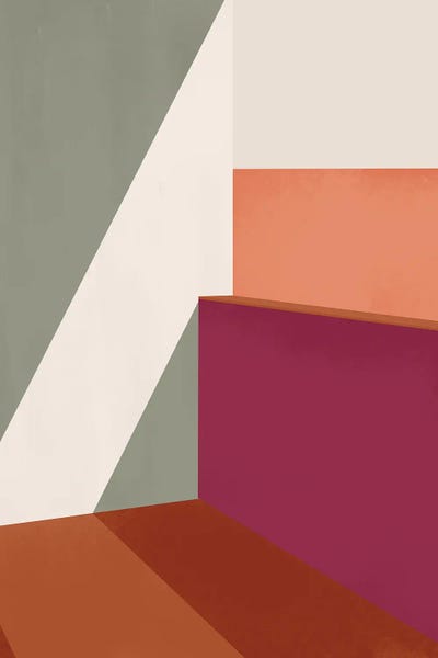 Abstract Graphic Design & Digital: Abstract Colors Geometric III by Helo Moraes