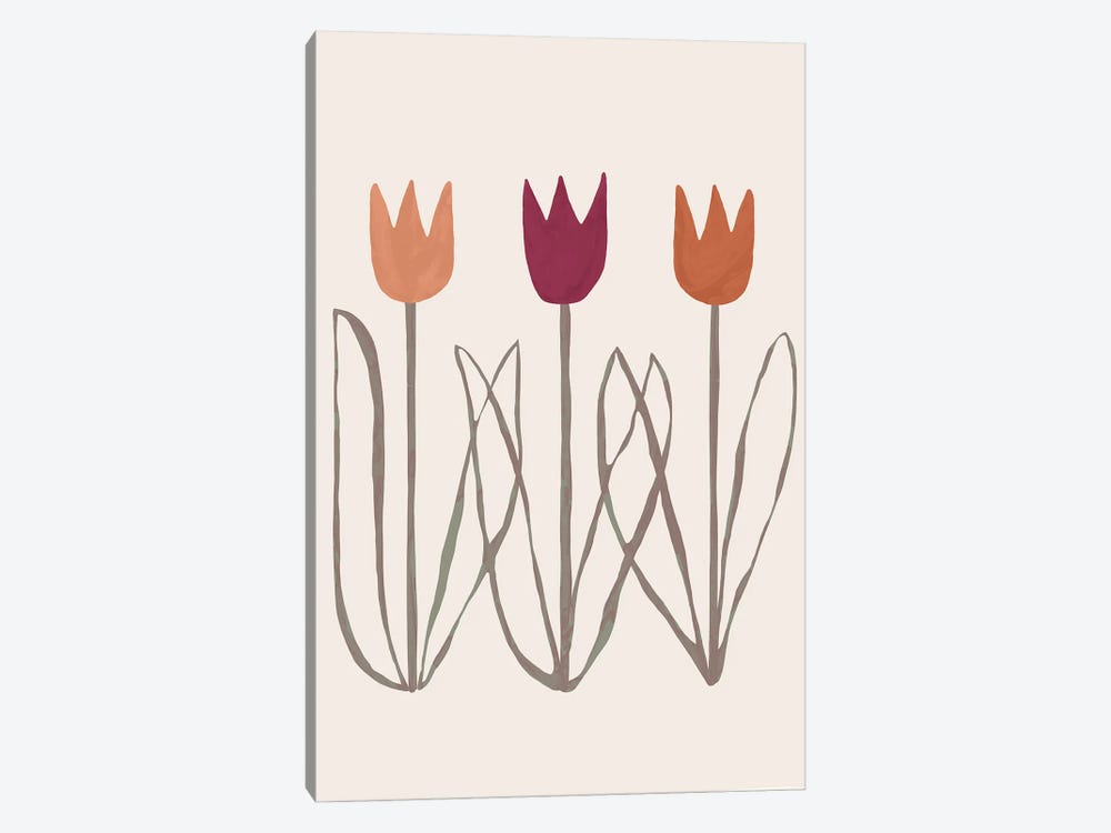 Abstract Colors Tulip I by Helo Moraes 1-piece Canvas Print