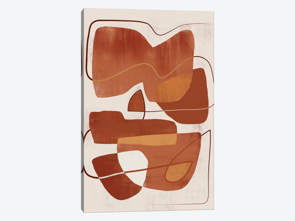 Abstract Caramel Brush II by Helo Moraes 1-piece Art Print