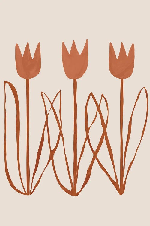 Abstract Caramel Tulip I