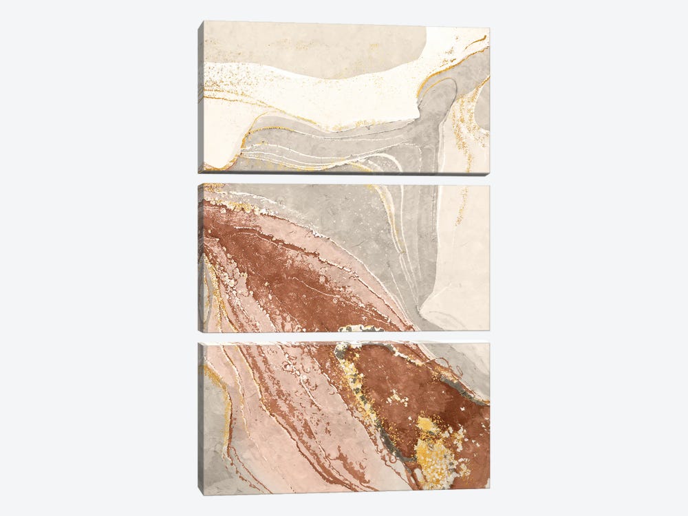 Abstract Marble VII by Helo Moraes 3-piece Canvas Art
