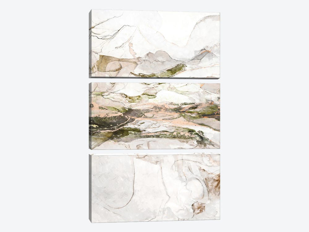 Abstract Marble VIII by Helo Moraes 3-piece Canvas Art Print