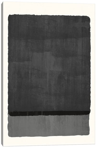 Minimal Black Canvas Art Print - Helo Moraes