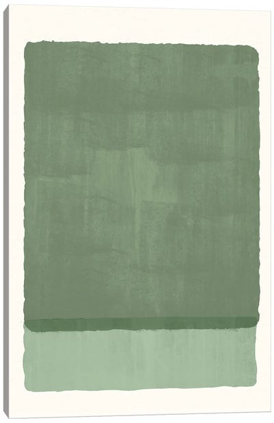 Minimal Green Canvas Art Print - Similar to Mark Rothko