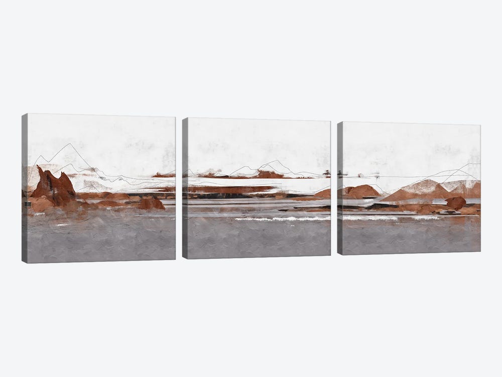 Abstract Marble XXI by Helo Moraes 3-piece Canvas Artwork