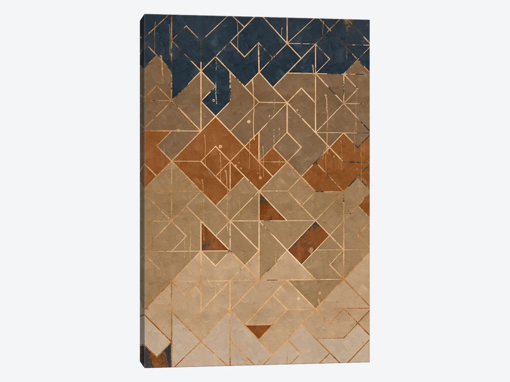Geometric III by Helo Moraes 1-piece Canvas Wall Art