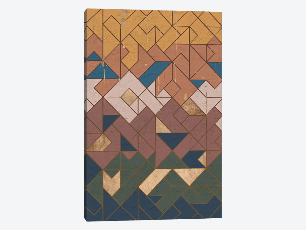 Geometric IX by Helo Moraes 1-piece Canvas Art Print