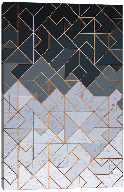 Geometric XI Canvas Art Print - Black & White Patterns