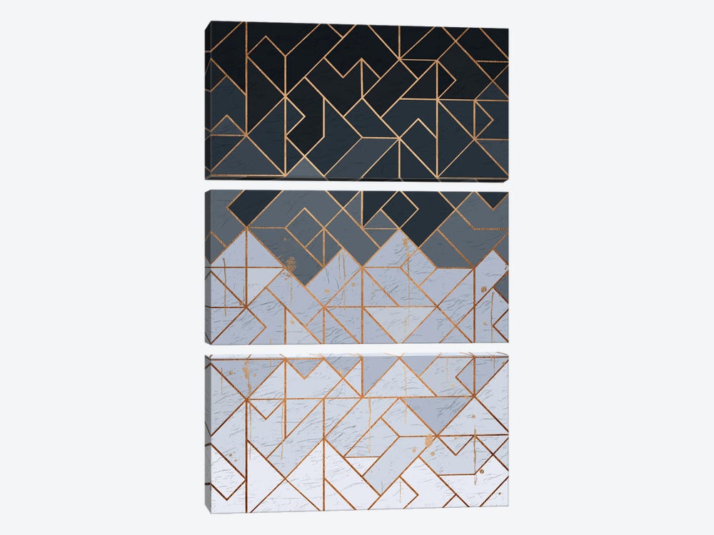 Geometric XI by Helo Moraes 3-piece Art Print