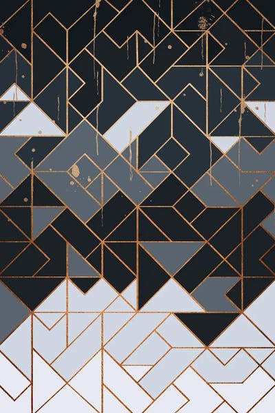 Black & White Patterns: Geometric XII by Helo Moraes