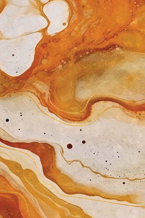 Abstract Marble Orange II