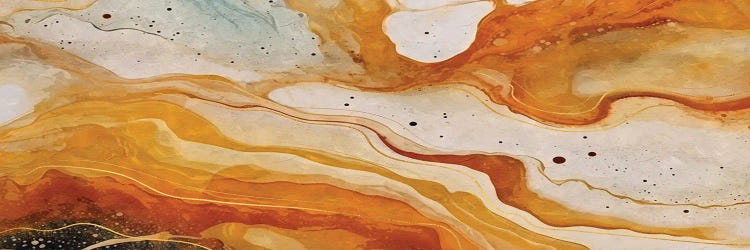 Abstract Marble Orange III