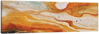 Abstract Marble Orange III Canvas Art Print - Helo Moraes