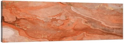 Abstract Marble Orange VI Canvas Art Print - Helo Moraes