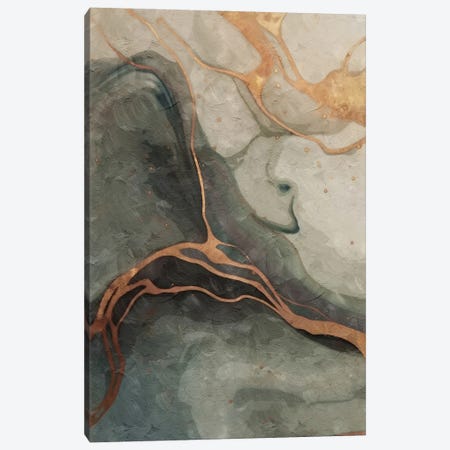 Abstract Marble Green I Canvas Print #HMS688} by Helo Moraes Canvas Art