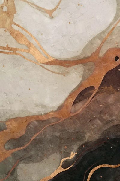 Office: Abstract Marble Green IV by Helo Moraes