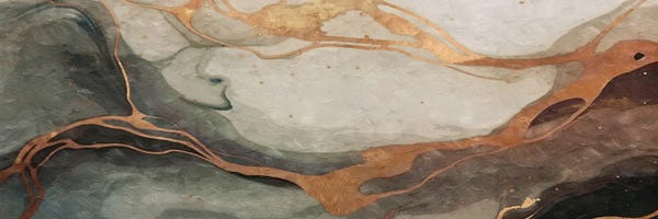 Glam Bedroom: Abstract Marble Green V by Helo Moraes