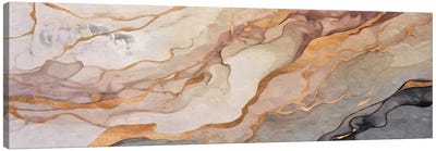 Abstract Marble Gold III Canvas Art Print - Helo Moraes
