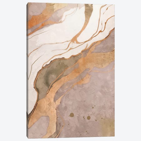 Abstract Marble Grey II Canvas Print #HMS698} by Helo Moraes Canvas Print