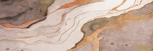 Glam Bedroom: Abstract Marble Grey III by Helo Moraes