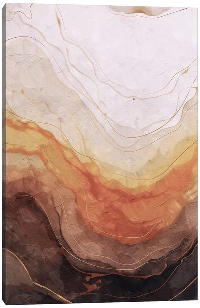 Abstract Marble Wave I Canvas Art Print - Helo Moraes