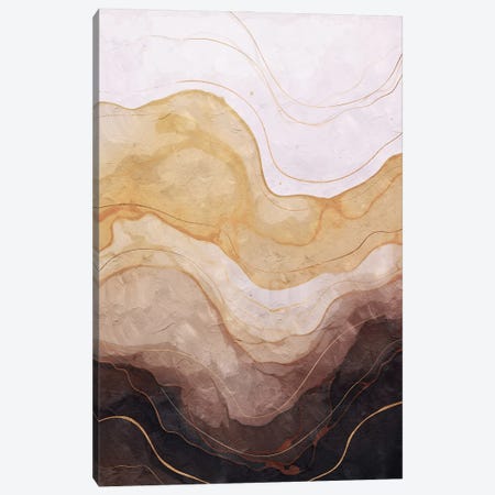 Abstract Marble Wave II Canvas Print #HMS701} by Helo Moraes Canvas Art Print
