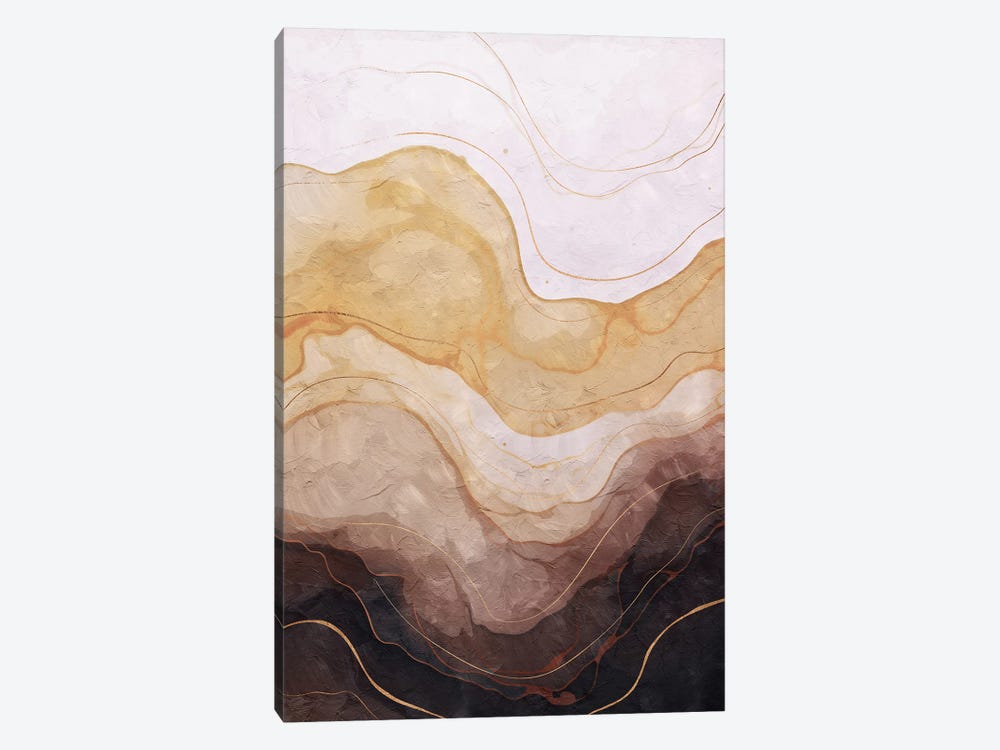 Abstract Marble Wave II by Helo Moraes 1-piece Canvas Art