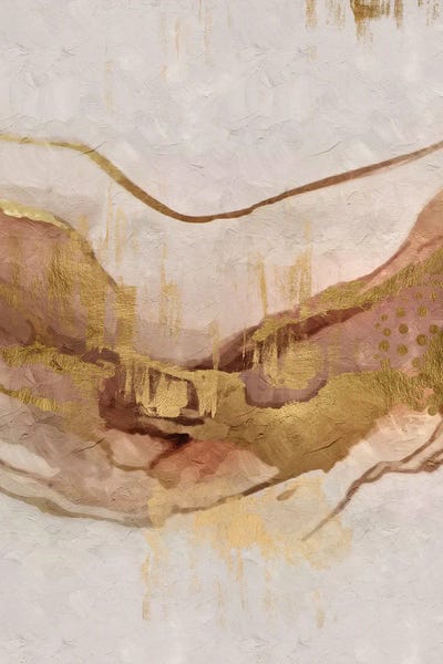 Glam Bedroom: Abstract Marble Golde VII by Helo Moraes