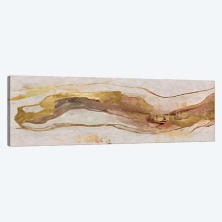 Abstract Marble Golde VIII Canvas Print #HMS705} by Helo Moraes Canvas Art