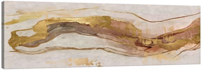 Abstract Marble Golde VIII Canvas Art Print - Helo Moraes