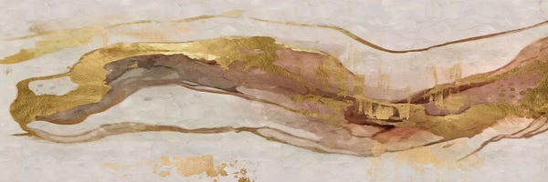 Office: Abstract Marble Golde VIII by Helo Moraes