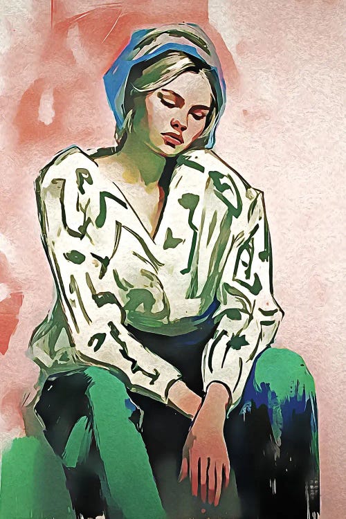 She Is Thinking II by Helo Moraes wall art