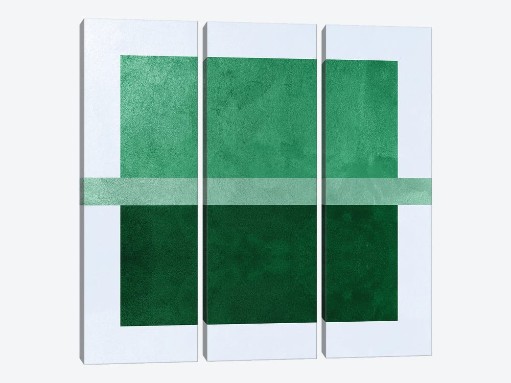 Abstract Square XXXVII by Helo Moraes 3-piece Art Print