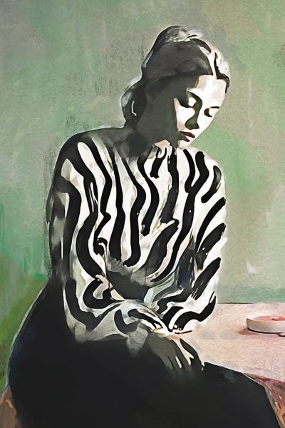 Hispanic & Latin American Artists: She Is Thinking VIII by Helo Moraes