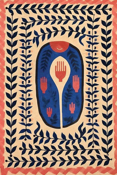 Bohemian Décor: Frida Khalo Mosaic Black by Helo Moraes