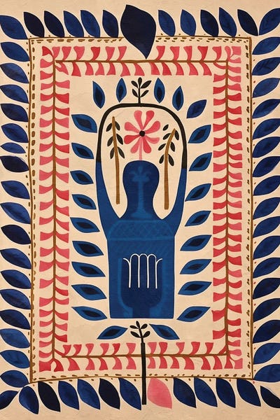 Office: Frida Khalo Mosaic Rose by Helo Moraes