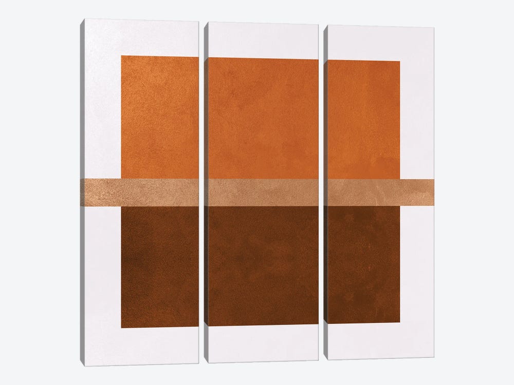 Abstract Square XL by Helo Moraes 3-piece Canvas Artwork
