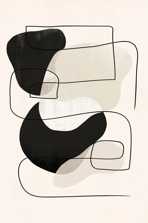 Abstract Flow Minimal by Helo Moraes wall art